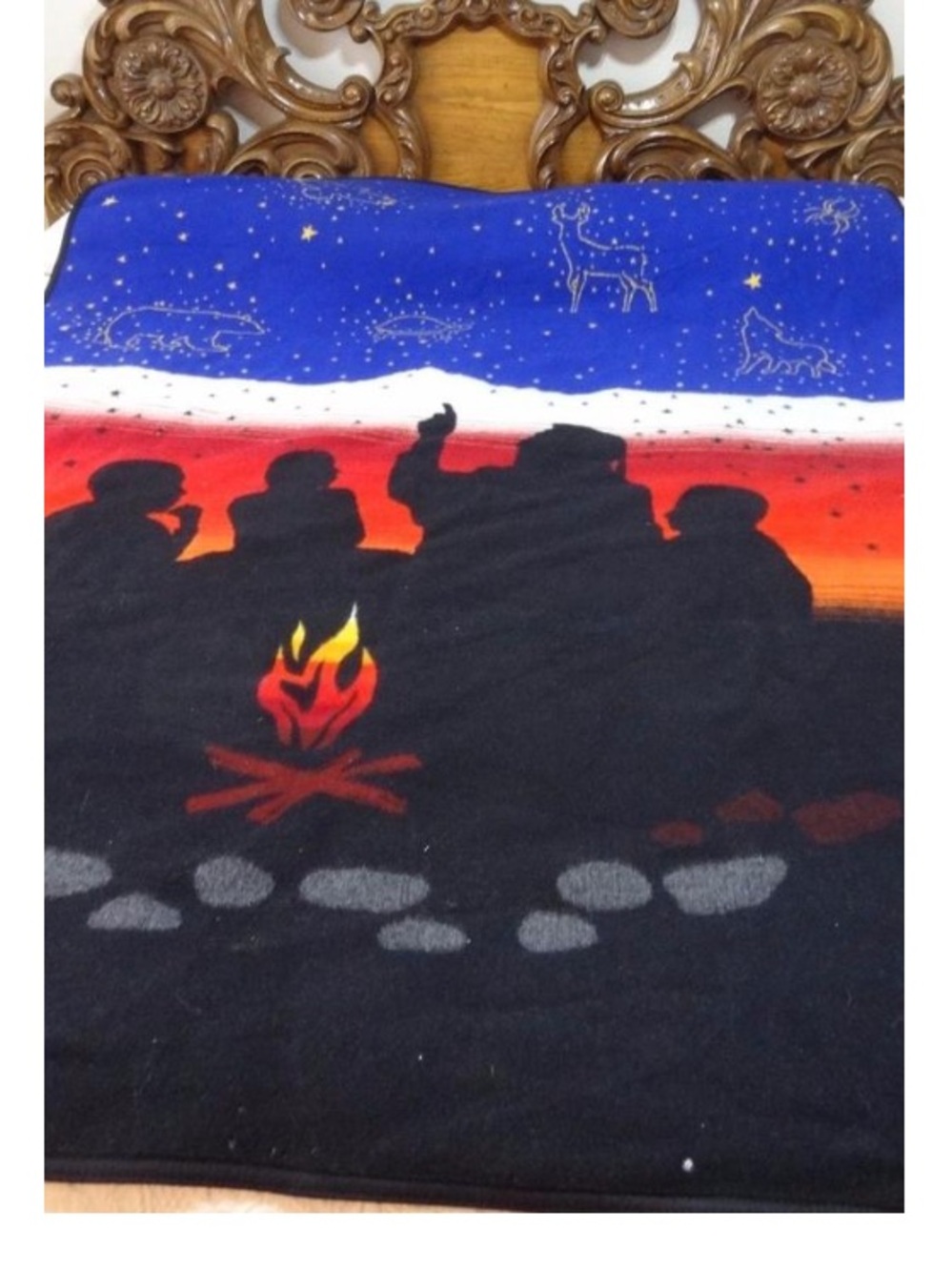 Pendleton Blue Starry Wilderness Wool Throw